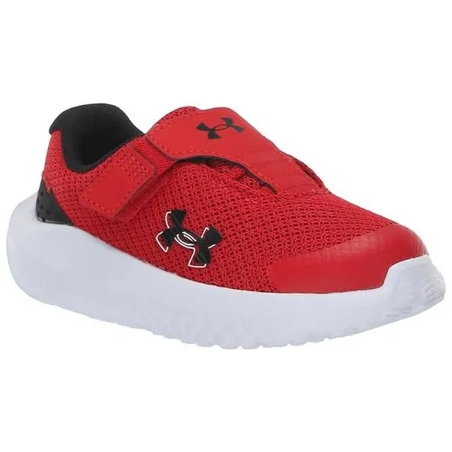 Boys' Infant  Under Armour  Surge 4 AC Running Shoes Red / Black / Black 6.5