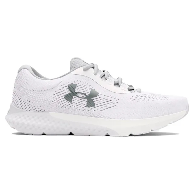 Women's  Under Armour  Rogue 4 Running Shoes White / Halo Gray / Metallic Silver 4.5