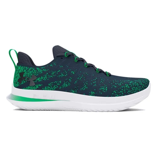 Men's  Under Armour  Velociti 3 Running Shoes Downpour Gray / Vapor Green / White 7