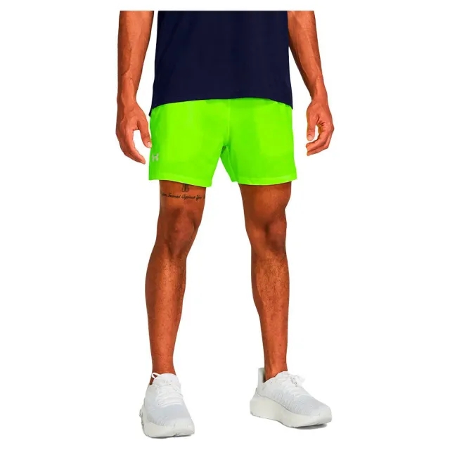 Under Armour Launch 5 Inch Shorts Men - Neon Yellow