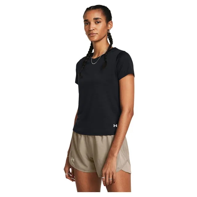 Women's  Under Armour  Launch Short Sleeve Black / Reflective XS