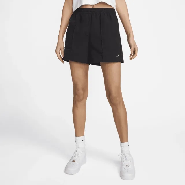 Nike Sportswear Everything Wovens Women's Mid-Rise 13cm (approx.) Shorts - Black - Nylon