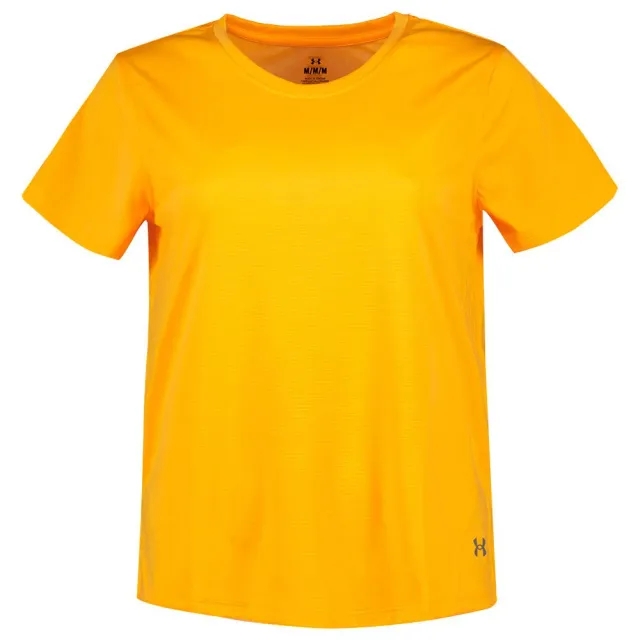 Women's  Under Armour  Launch Short Sleeve Nova Orange / Reflective S