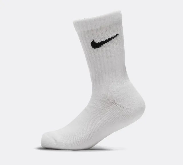 Nike Kids 3 Pack Basic Crew Sock - Multi - Size 9.5-2.5 - Multi