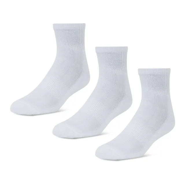 Foot Locker 3 Pack Active Dry Quarter - White