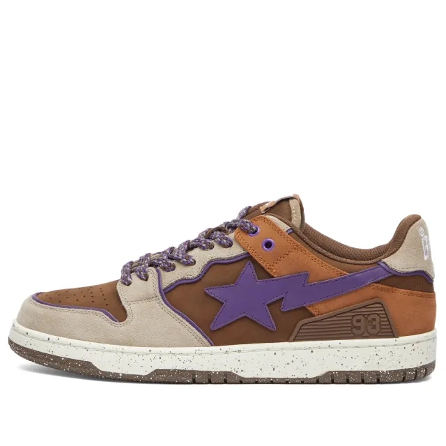 A Bathing Ape Men's SK8 Sta Sneaker Brown