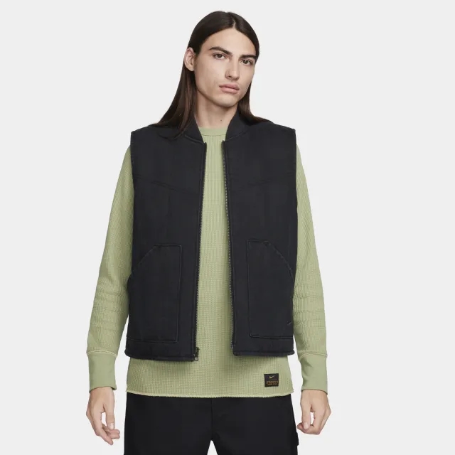 Nike Life Men's Padded Gilet - Black - Cotton