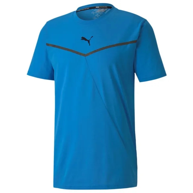 Puma Mens Dry Cell Thermo R+ BND Running Short Sleeve CrewNeck Blue Men Tee 519400 03 Cotton