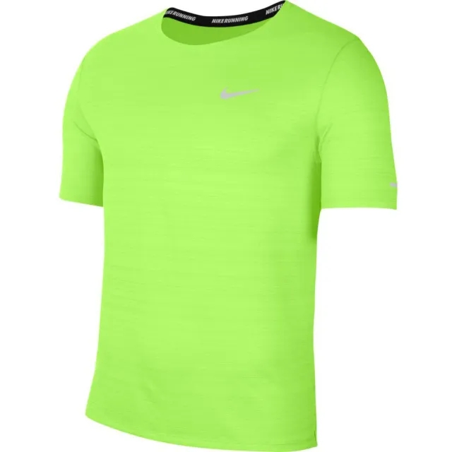 Nike Dri Fit Miler Short Sleeve T-shirt  - Green