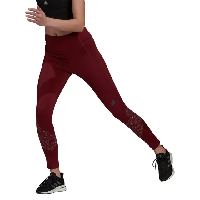 adidas Own The Run Reflective Running Tights Women - Red