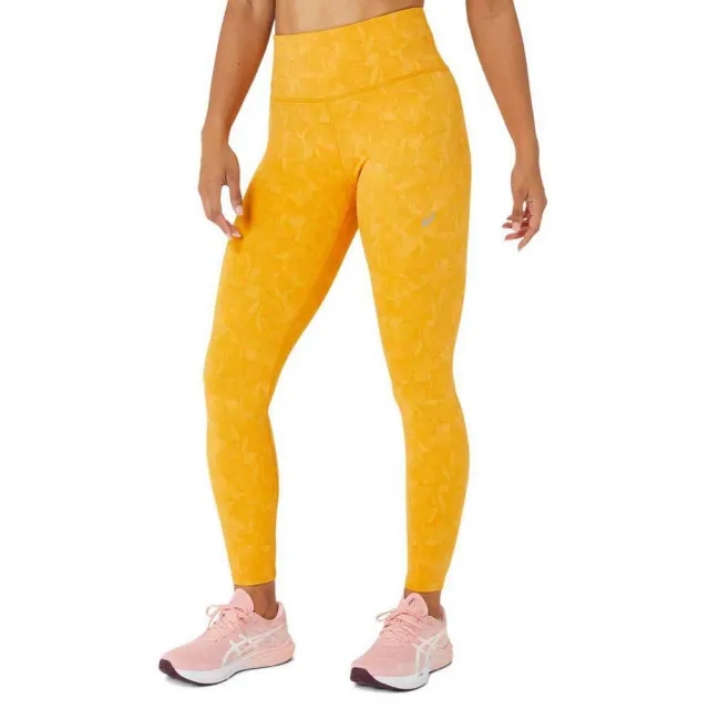 ASICS Jacquard Running Tights Women - Yellow