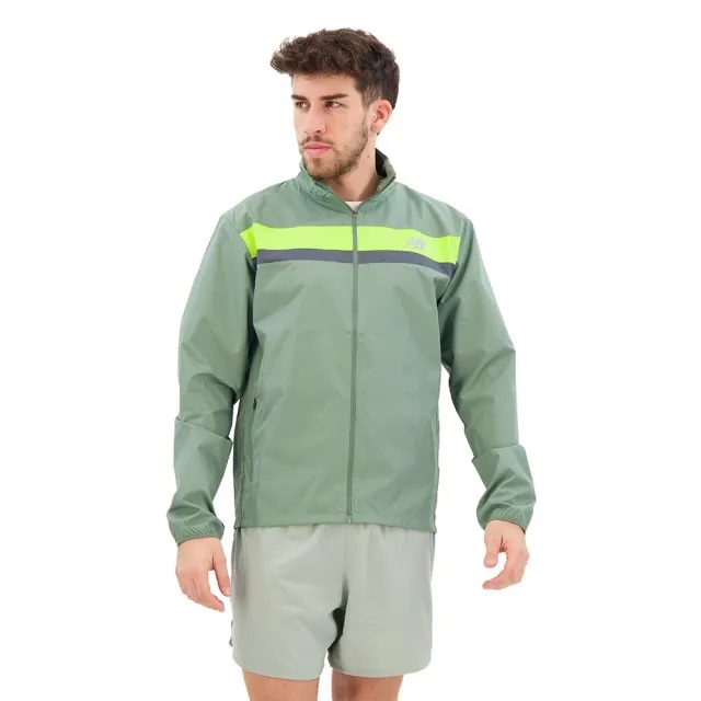 New Balance Mens Accelerate Jacket in Green