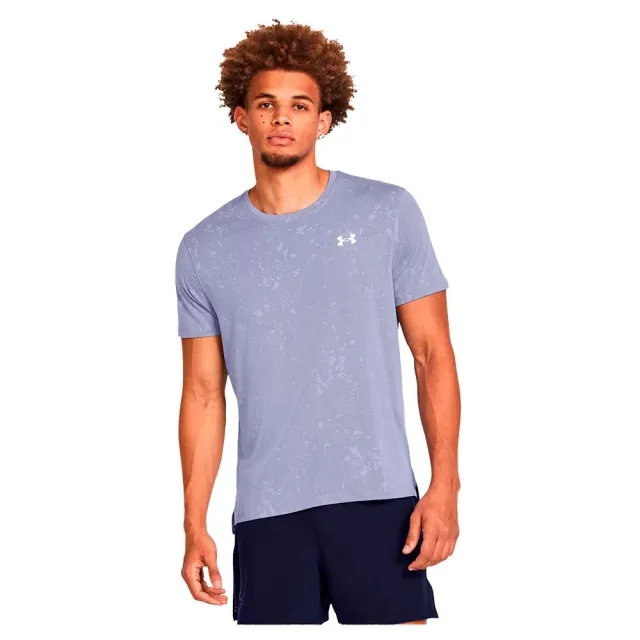 Under Armour Streaker Splatter SS Running Shirt Men - Violet