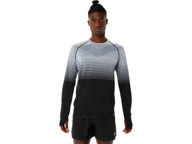 ASICS Seamless Running Top Men - Black, Grey