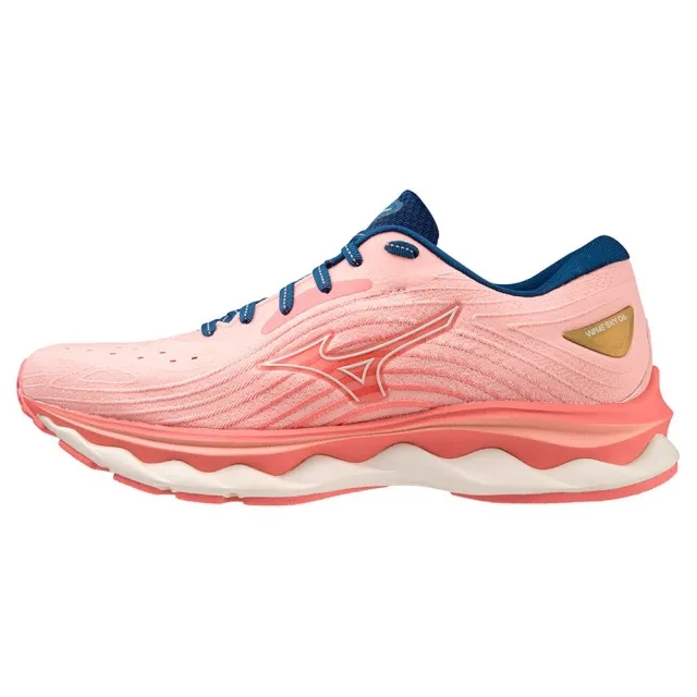 Mizuno Wave Sky 6 Neutral Running Shoe Women - Pink, Grey