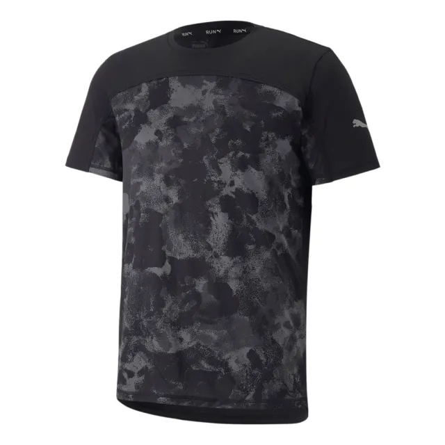 Puma All Over Graphic Running Shirt Men - Black