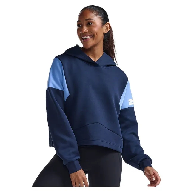 2xu Form Spliced Crop Hoodie  - Blue