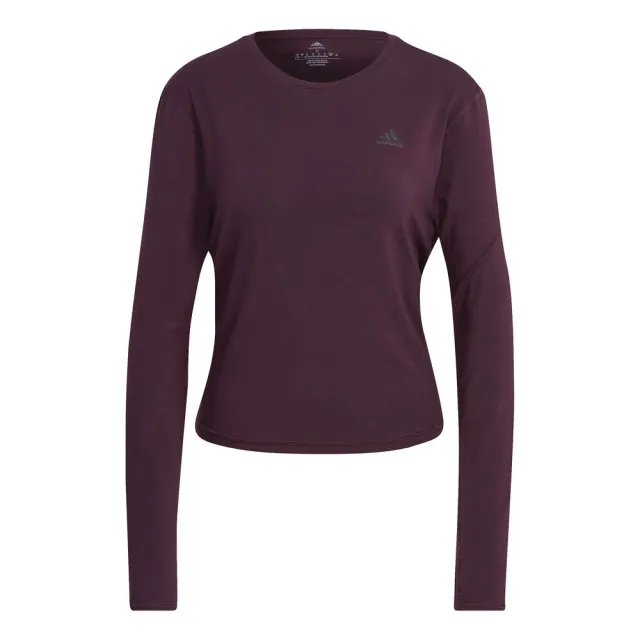 adidas RI 3 Stripes Made With Nature Long Sleeve Women - Berry