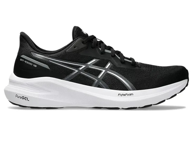 ASICS GT-1000 13 Stability Running Shoe Men - Black, White