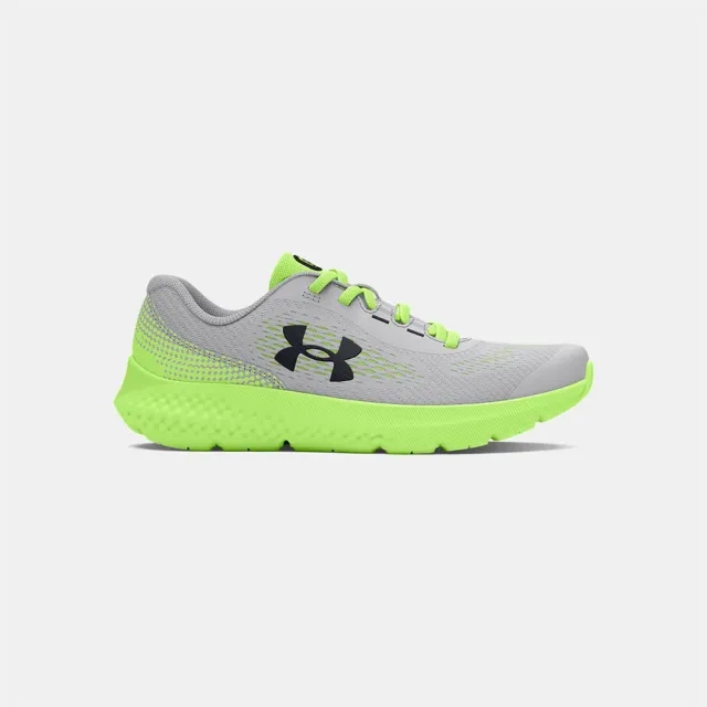 Boys' Pre-School  Under Armour  Rogue 4 AL Running Shoes Mod Gray / Morph Green / Black 10