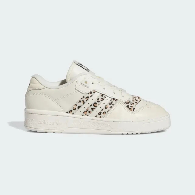 Adidas Originals Rivalry Low Trainers In Off White And Leopard