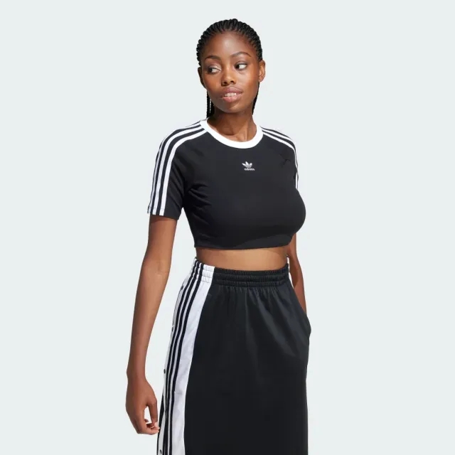 adidas Originals Women 3 Stripes Baby Tee