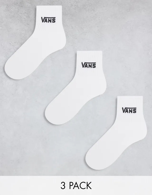 Vans white & black half crew sock 3 pack