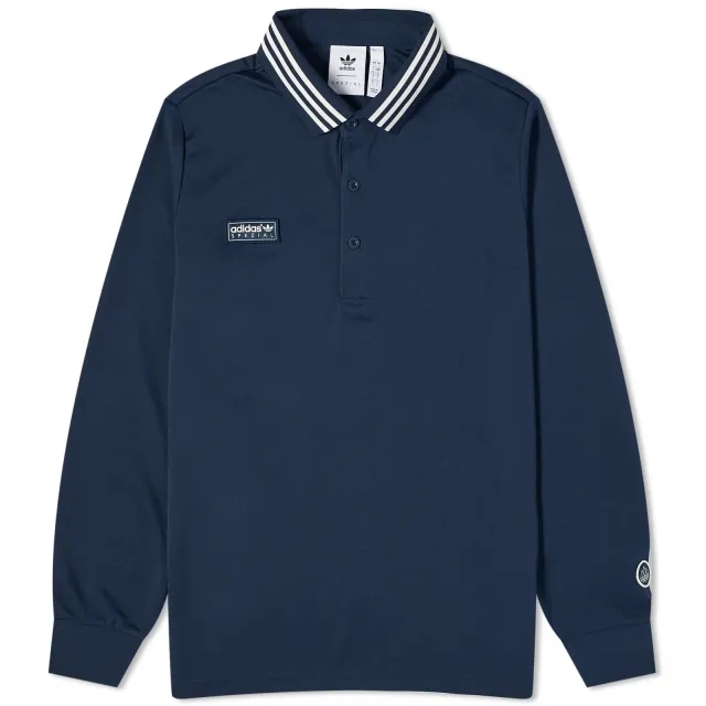 Adidas Men's SPZL Long Sleeve Polo Night Navy