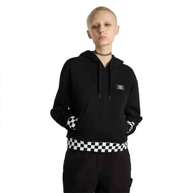 Vans Boom Boom Check Crop Ii Hoodie