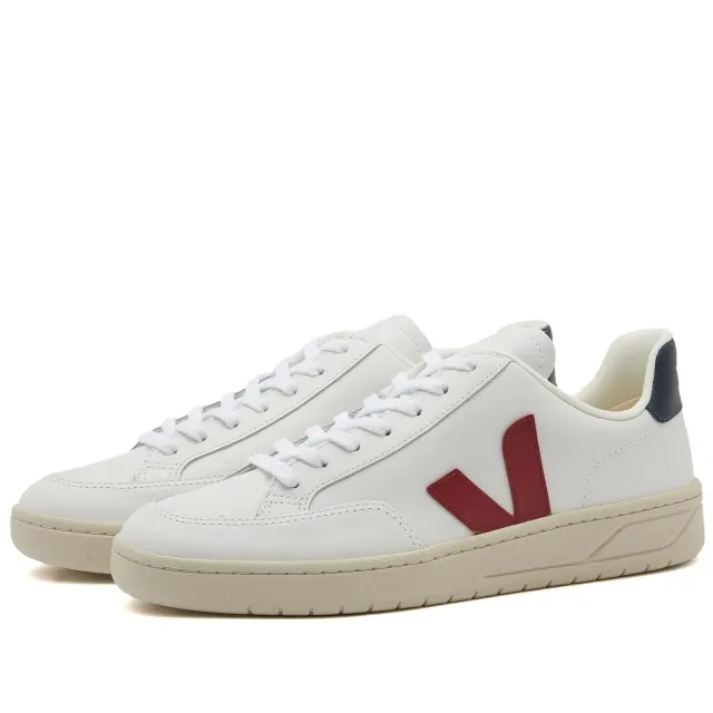 Sneakers Veja V-12 Leather White Marsala Nautico Eur 40