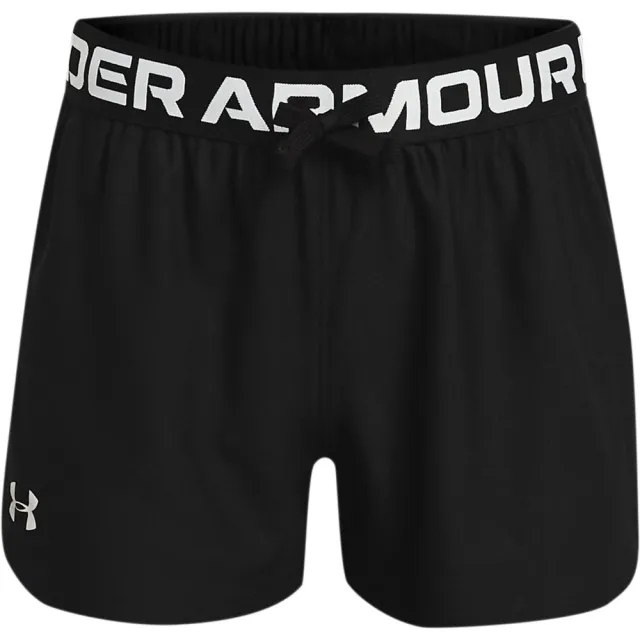 Under Armour Play Up Printed Shorts Girls - Black, White