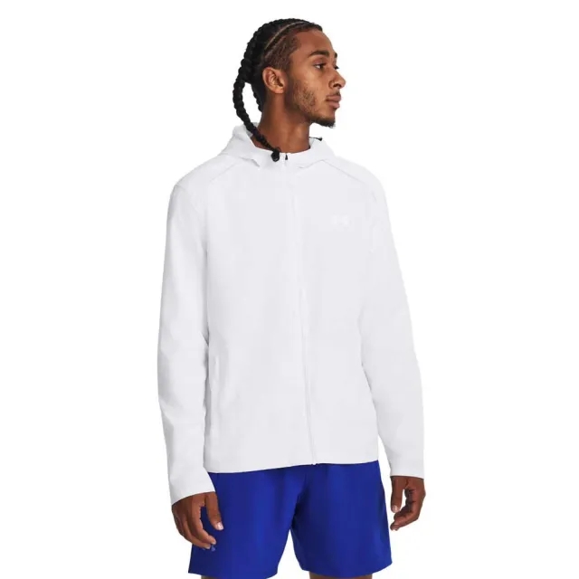 Under Armour Storm Run Hooded Running Jacket Men - White