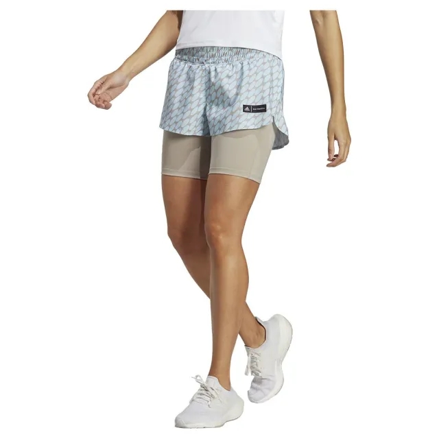 adidas x Marimekko Run Icons Logo 2-in-1 Running Shorts Womens - Blue