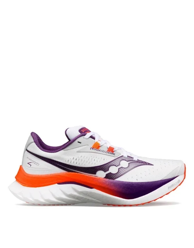 Saucony Endorphin Speed 4 Competition Running Shoe Women - White, Coral