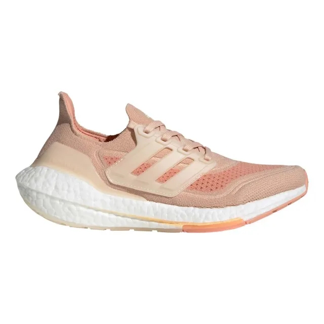 adidas Ultra Boost 21 Neutral Running Shoe Women - Pink, White