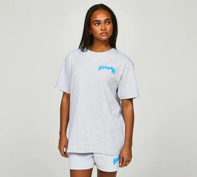 Forena Womens Cloud Nine T-Shirt - Grey - Size L - Grey