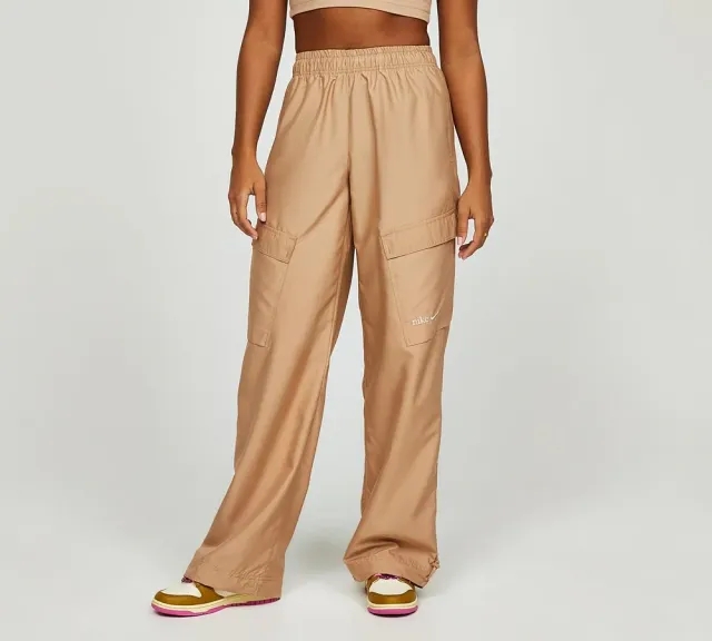 Nike Womens NSW Trend Cargo Woven Pant - Beige - Size XL - Beige