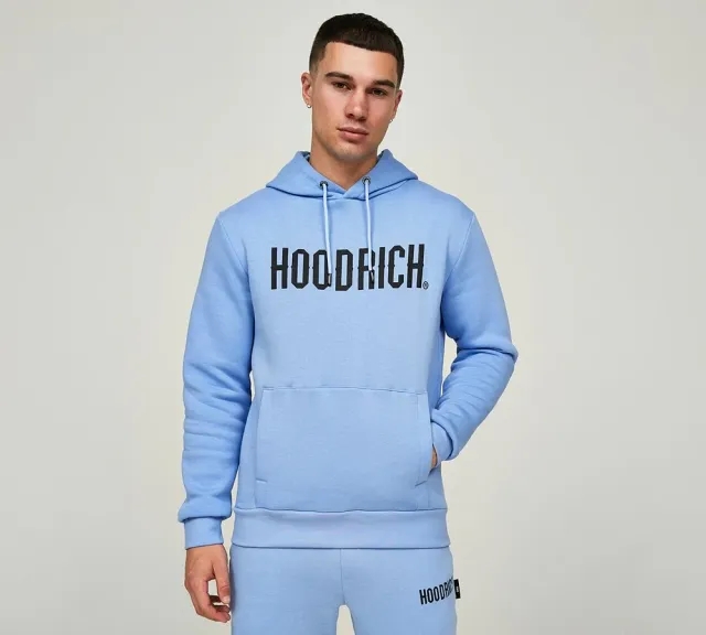 Hoodrich OG Core Overhead Hoodie - Blue - Size M - Blue