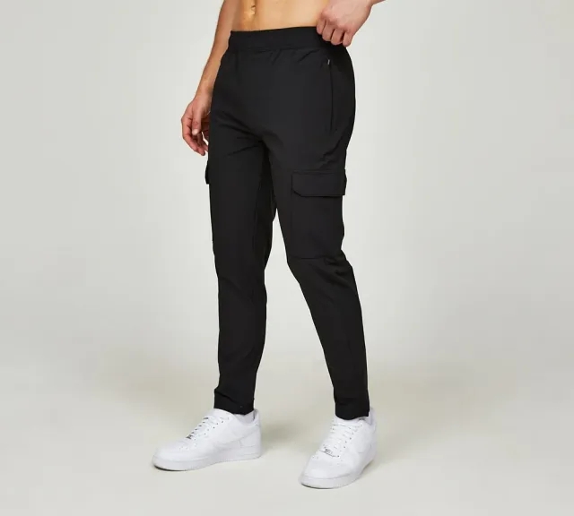 Brave Soul Stretch Woven Cargo Pant - Black - Size S - Black