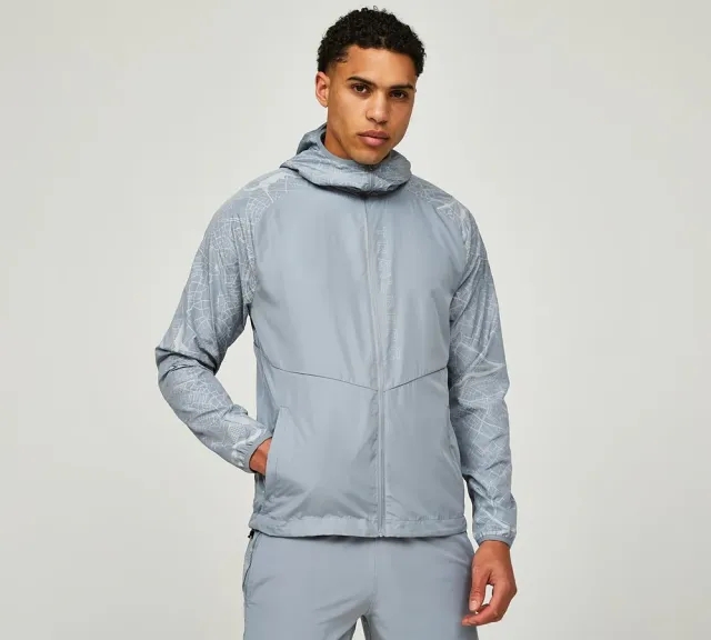 Trailberg Geneva Windbreaker Jacket - Grey - Size L - Grey