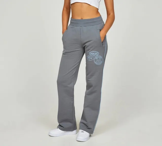 Mercier Womens OG Badge Piping Open Hem Pant - Green - Size L - Grey