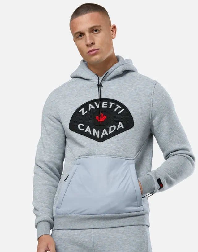 Men's Zavetti Canada Botticini Hoodie in Grey