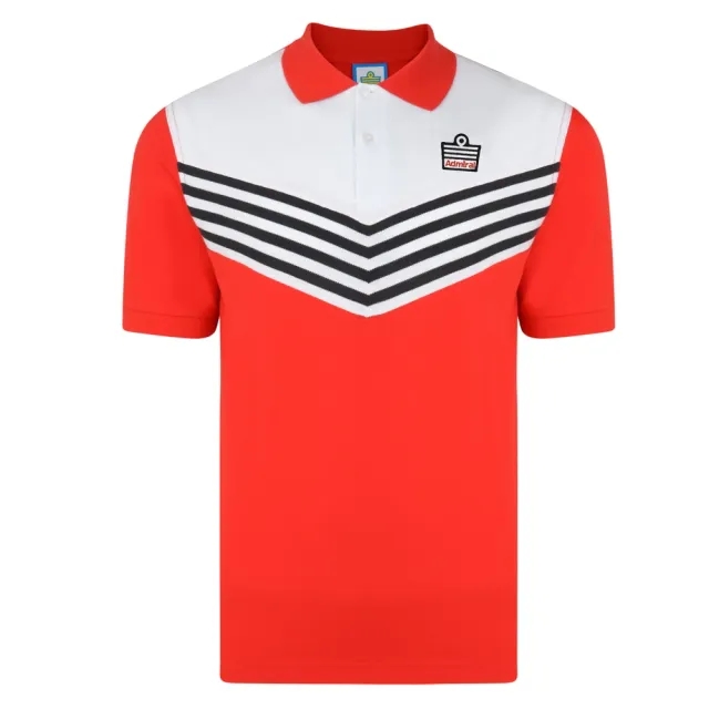 Score Draw Admiral 1976 Red Club Polo