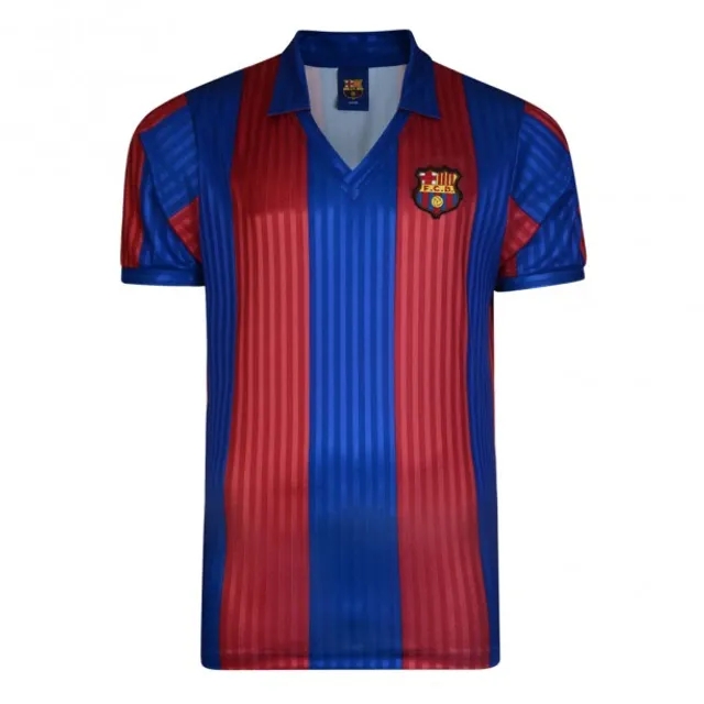Score Draw Barcelona Mens SS Home Shirt 1992/93