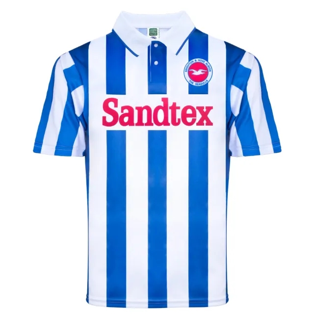 Score Draw Brighton &amp;amp; Hove Albion 1997 Retro Football Shirt