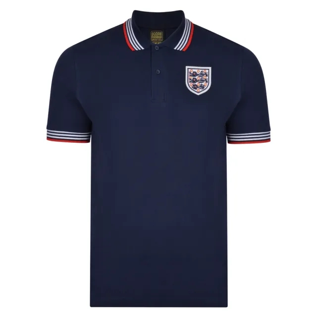 Score Draw England 1974 Empire Navy Polo shirt
