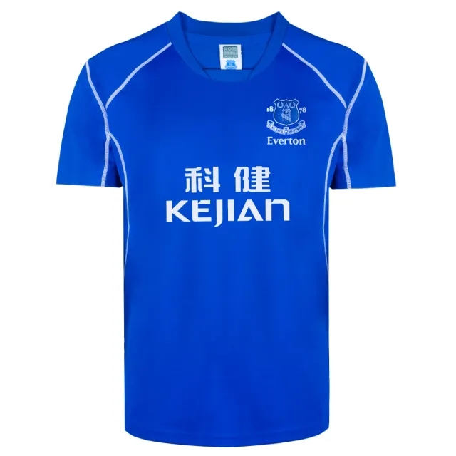 Score Draw Everton Mens SS Home Shirt 2002/03