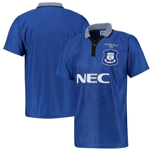 Score Draw Everton Mens SS Home FA Cup Final Shirt 1995/96