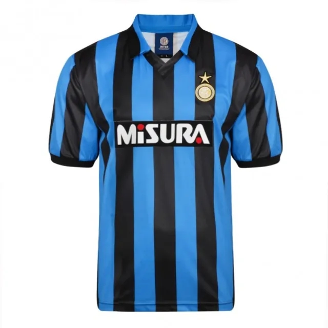 Score Draw Inter Milan Mens SS Home Shirt 1990/91