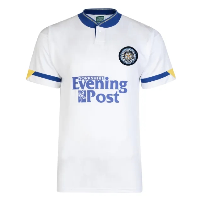 Score Draw Leeds United Mens SS Home Shirt 1992/93